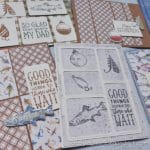 Click to see these 7 card layouts to show how to use your paper stash by making panel cards! Masculine card samples feature the Stampin Up Gone Fishing bundle.