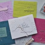 Use your die cuts in a unique way by creating monochromatic backgrounds! Cut your die cuts in the same color as the card base to create subtle beauty! Samples feature Stampin Up Gorgeously Made.