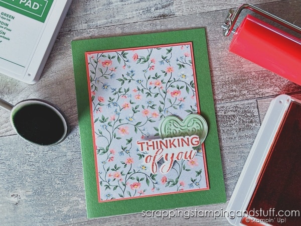 Stampin Up Thoughtful Moments & A New Way To Emboss