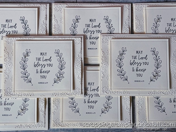 Stampin Up Courage & Faith And A Simple Scoring Technique