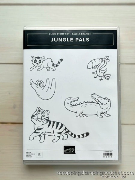 Stampin Up Sale-a-bration 2024 - Free Gift With $50 Purchase Jungle Pals Stamp Set