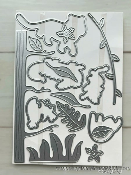 Stampin Up Sale-a-bration 2024 - Free Gift With $100 Purchase Jungle Pals Die Set