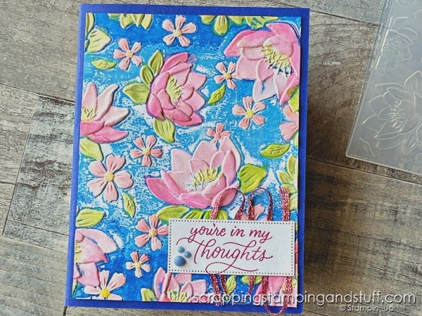 Stampin Up Layered Florals Embossing Folder