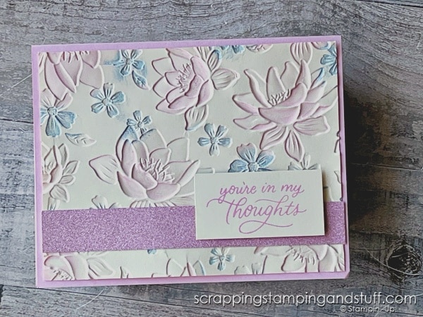 Stampin Up Layered Florals Embossing Folder