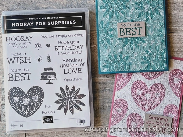 Stampin Up Hooray For Surprises