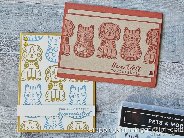 Create these SIMPLE card ideas in just 1 or 2 minutes! Click for 14 ideas using Stampin Up Quiet Reflection and more