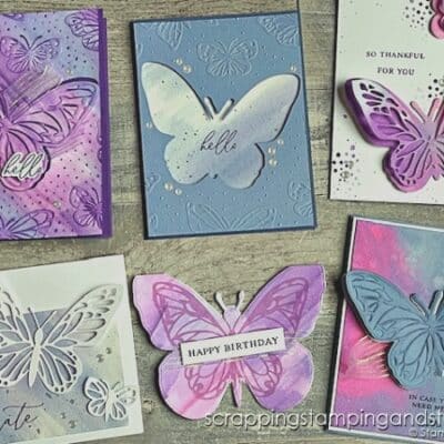 Stampin Up Watercolor Butterflies And Simple Watercolor Card Making Techniques