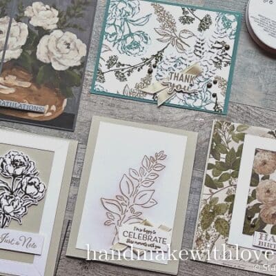 Stampin Up Beautiful Gallery Suite & 10 Simple Card Ideas