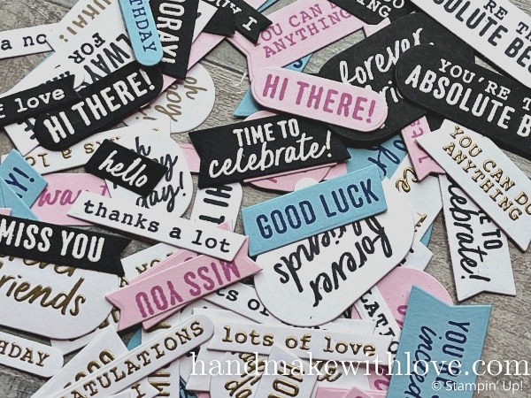 Always have card making tags on hand and ready! Click to see three tips for always having tags ready, including having an organizer box to sort your tags!