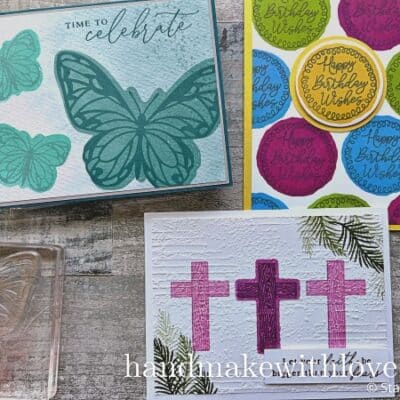 Learn to do reverse stamping! Flip your stamps over and stamps with the back side to add color!