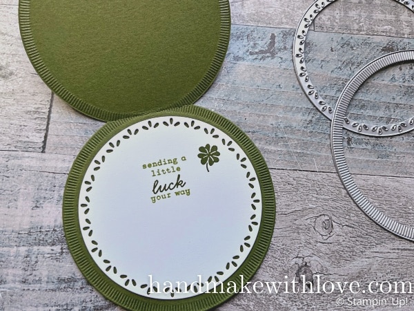 Learn to make custom shaped cards using any of the dies in your craft collection! Sample cares feature the Stampin Up Sweet Jar product bundle.