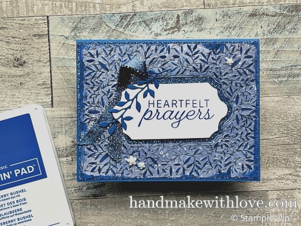 Try this ink dragging technique with your embossing folders! It's simple and all you need is an ink pad and an embossed piece of paper!