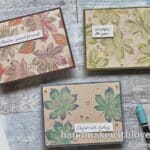 Click to see 3 simple ways to create realistic inking techniques! Anyone can do these easy techniques! Samples feature Stampin Up Artistic Leaves stamps.