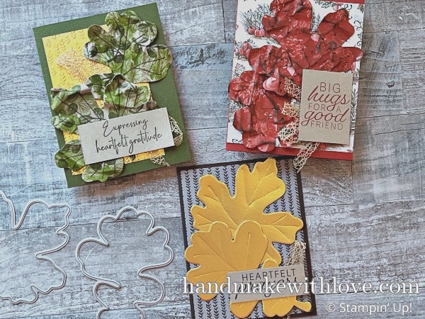 Click to see ideas for realistic leaves that anyone can create with tools you already have in your collection! Use leaves year round on your card projects!