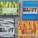 Click to see a rubber band trick for card making to make fun and unique backgrounds! Try this today!