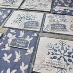 Click to watch as I create 9 snowflake cards in 25 minutes using lots of simple techniques and time saving tricks!