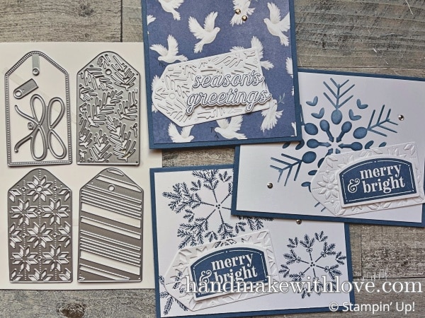 Click to watch as I create 9 snowflake cards in 25 minutes using lots of simple techniques and time saving tricks!