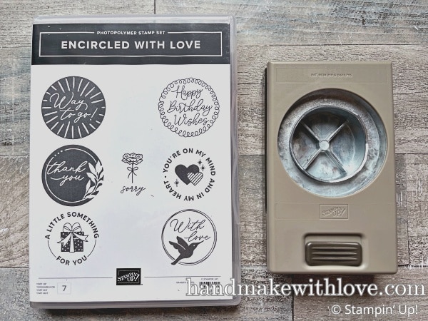 Click to see several fun and unique ideas for using your basic shape punches on your card projects! Circle punches, tags, squares, and other basic shapes are perfect for these techniques that I'm sharing with the Stampin Up Circle Sayings bundle.