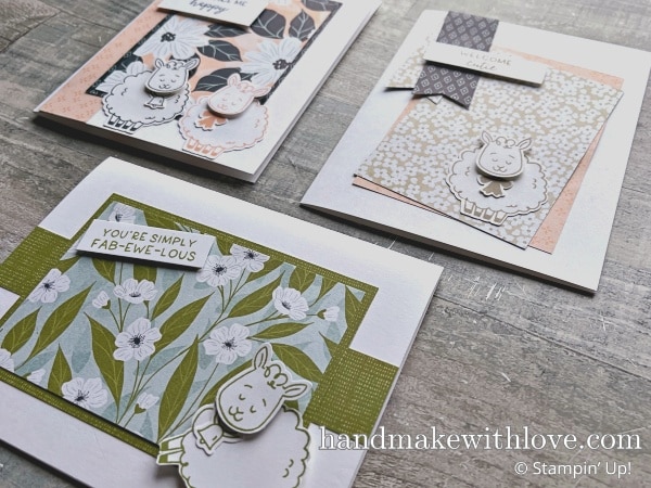 Stampin Up Woolly Friends & Multiple Cards From One Design!