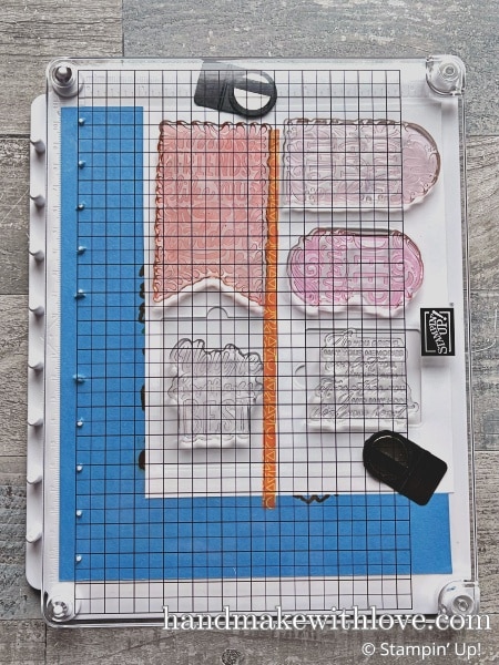 Click to see options for how to 'color' stamped outline images without coloring them! Samples feature the Stampin' Up! Far Away Landscape stamp set.