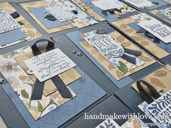 Click to see batch cardmaking like you've never done it before! This is an awesome way to mass produce cards. Samples feature the Stampin' Up! Creative Haven bundle.