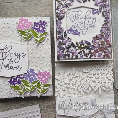 Learn how to make a floating card and see several examples made using the Stampin Up Forever Florals bundle.