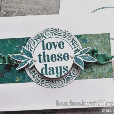 Click to see a funky ribbon trick you may have never seen before! It's an awesome way to make ruffled ribbon for your cards and other paper projects.