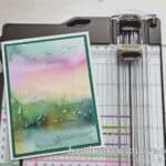 Do you struggle to measure paper pieces properly? Click to see this genius no measuring trick for how to cut card mats without any measuring at all!