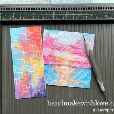 You HAVE to try this technique on your next card making project! I've never seen this technique before, but I tried it and the results are stunning!