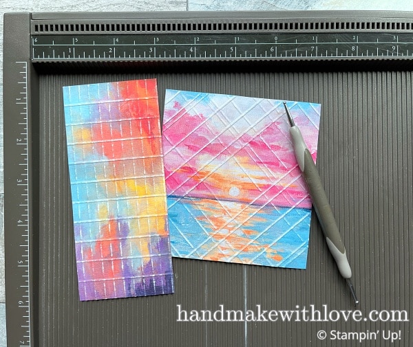 You HAVE to try this technique on your next card making project! I've never seen this technique before, but I tried it and the results are stunning!