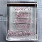 Learn how to line up stamps perfectly on an acrylic block and it