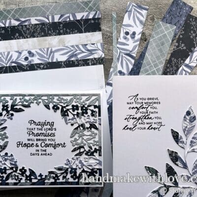 Watch along to see how to turn paper scraps into beautiful die cuts. They could have been thrown away, but we made gorgeous cards with them!