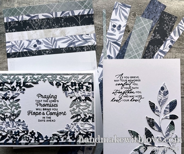 Watch along to see how to turn paper scraps into beautiful die cuts. They could have been thrown away, but we made gorgeous cards with them!